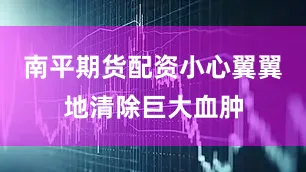 南平期货配资小心翼翼地清除巨大血肿
